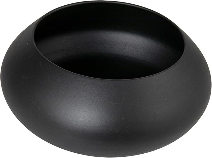 Bloomingville Modern Round Wood Bowl, Black Finish | Amazon (US)