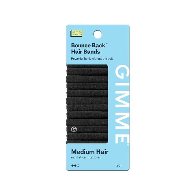 Gimme Beauty Medium Hold Hair Bands - Seamless Spandex & Nylon Ties for All Hair Types - Damage-F... | Amazon (US)