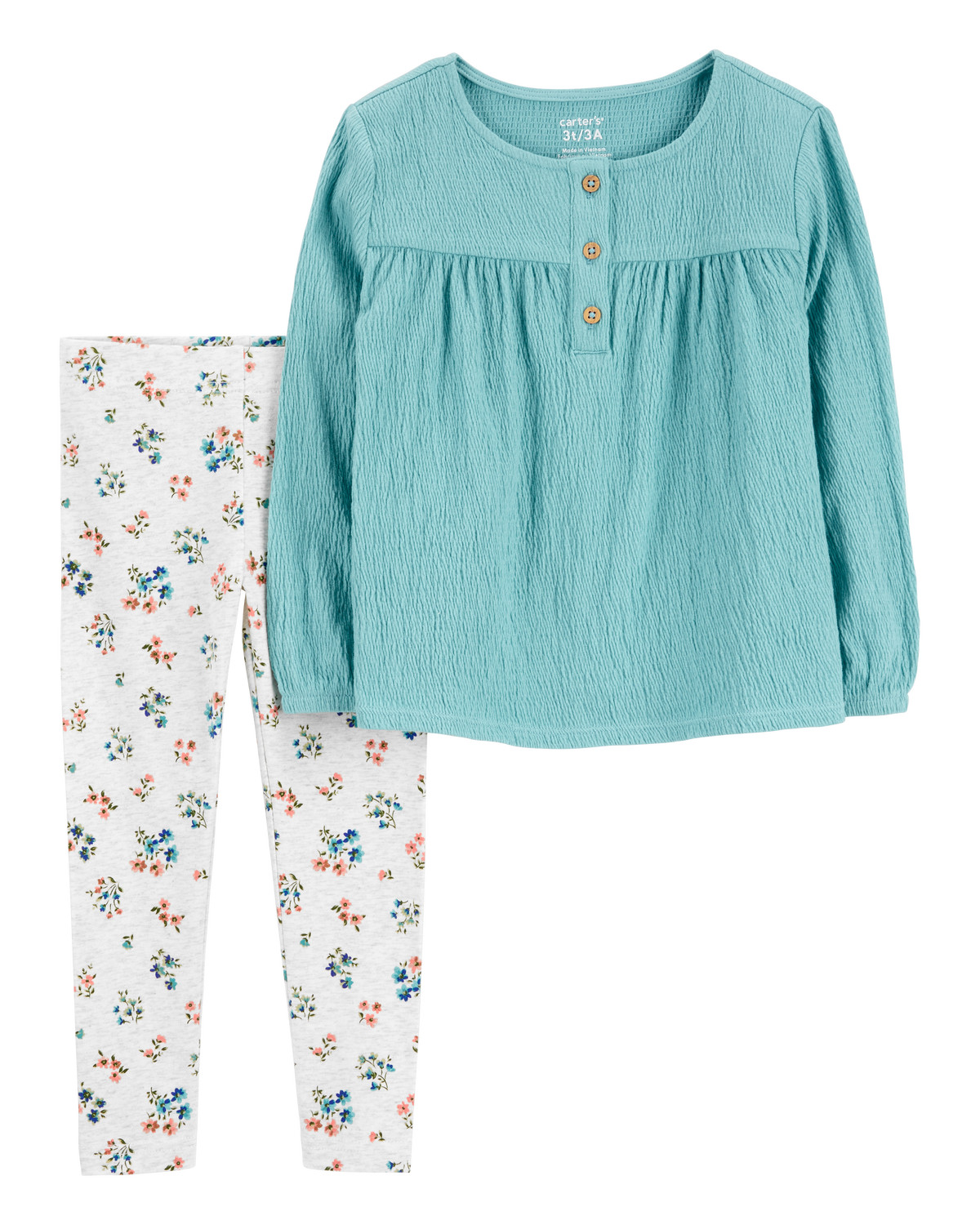 Toddler 2-Piece Gauze Top & Floral Legging Set - Carter's | Carter's | Carter's Inc