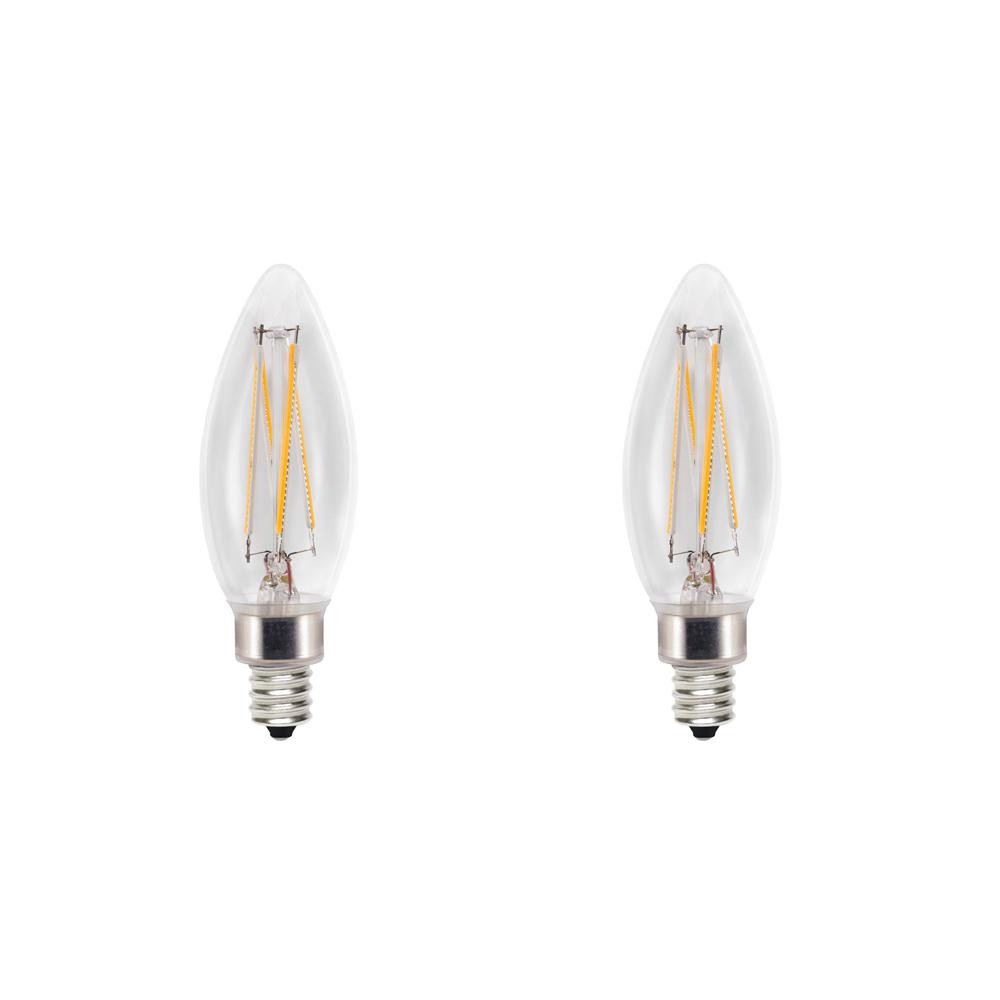 Cree 60W Equivalent Daylight (5000K) B11 Candelabra Exceptional Light Quality Dimmable E12 LED Light | The Home Depot