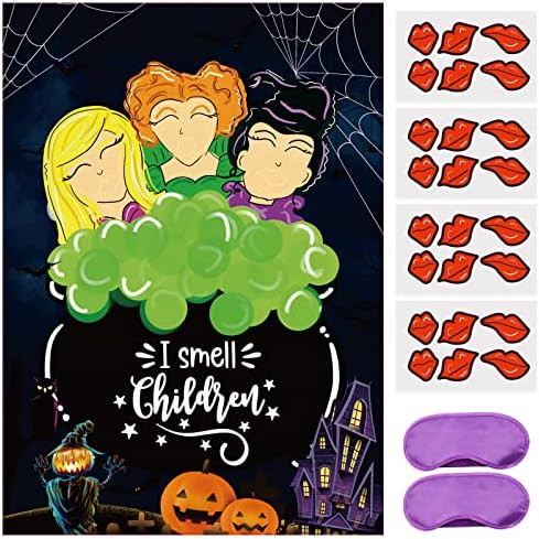 Amazon.com: Pink the Mouth on Sanderson Sisters, Halloween Hocus Pocus Party Decorations Supplies... | Amazon (US)