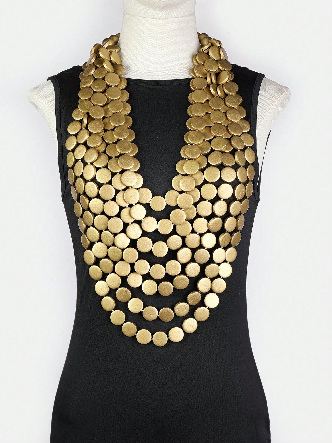 1pc Dramatic Multi-layered Fashionable Vintage Handmade Long Bohemian Sweater Chain Necklace For ... | SHEIN