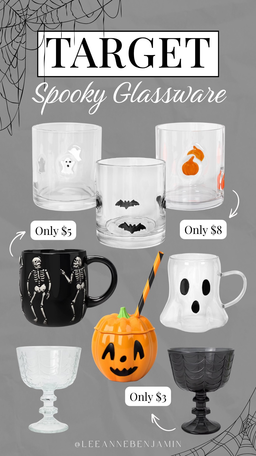 Spooky Glassware at Target! 

 #LTKSeasonal #LTKOver40 #LTKHome