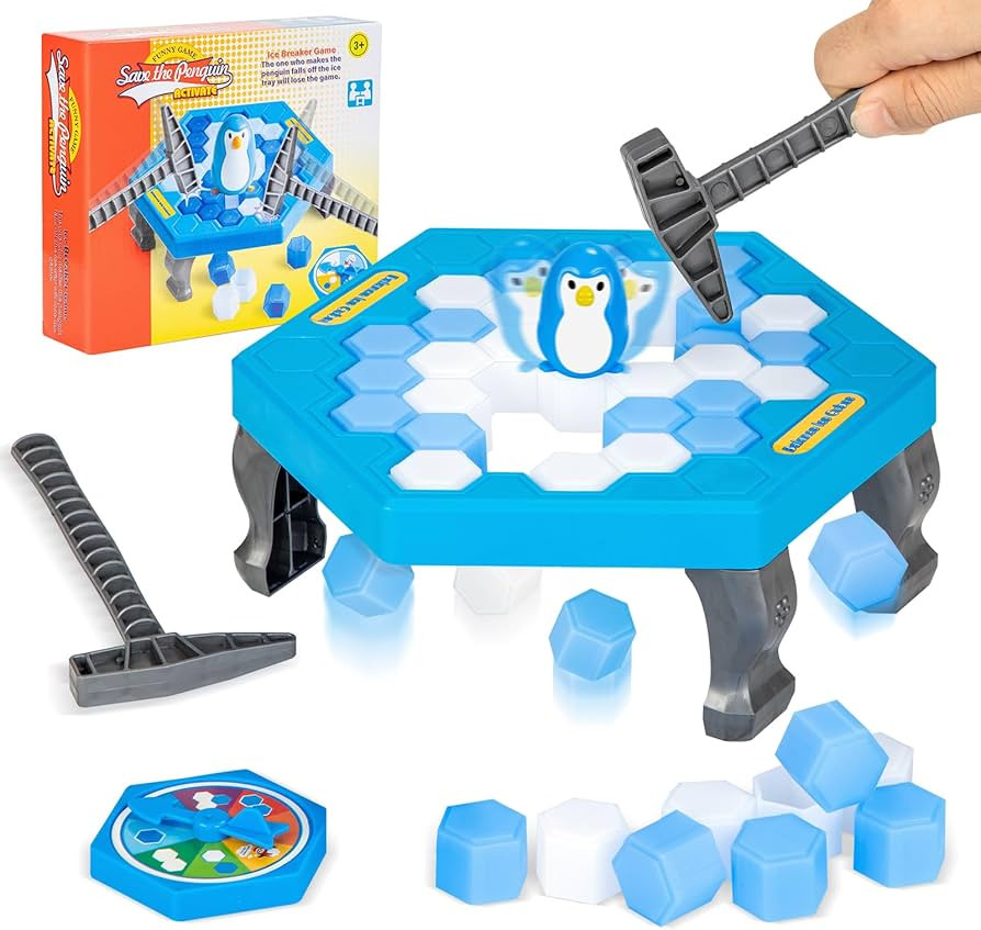 SS Save Penguin On Ice Game, Penguin Trap Break ice Activate Family Party Ice Breaking Kids Puzzl... | Amazon (US)