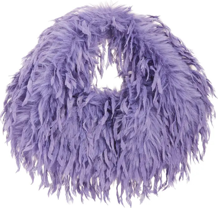 Naked Wardrobe Micro Mini Faux Feather Handbag | Nordstrom | Nordstrom