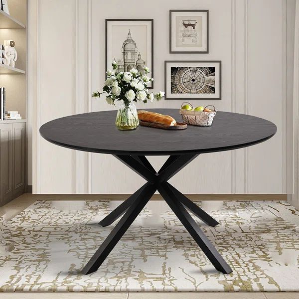 Taila Round Metal Base Dining Table | Wayfair North America