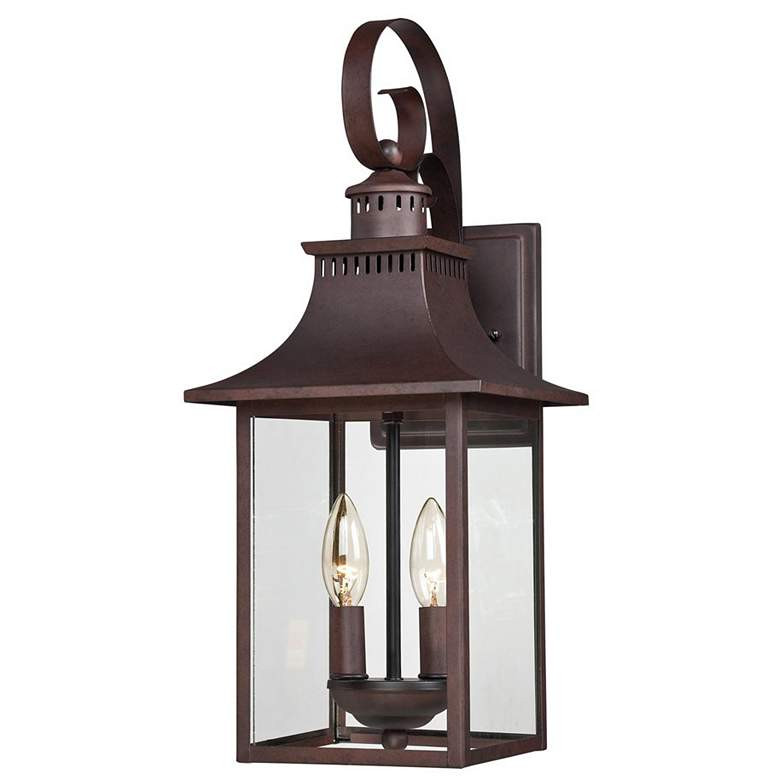 Quoizel Chancellor 19" High Copper Bronze Outdoor Lantern Wall Light | Lamps Plus