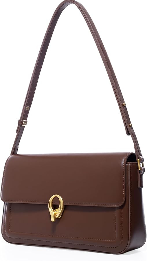 LAFESTIN Split Leather Shoulder Bags For Women with Adjustable Strap, Trendy Crossbody Purses, De... | Amazon (US)