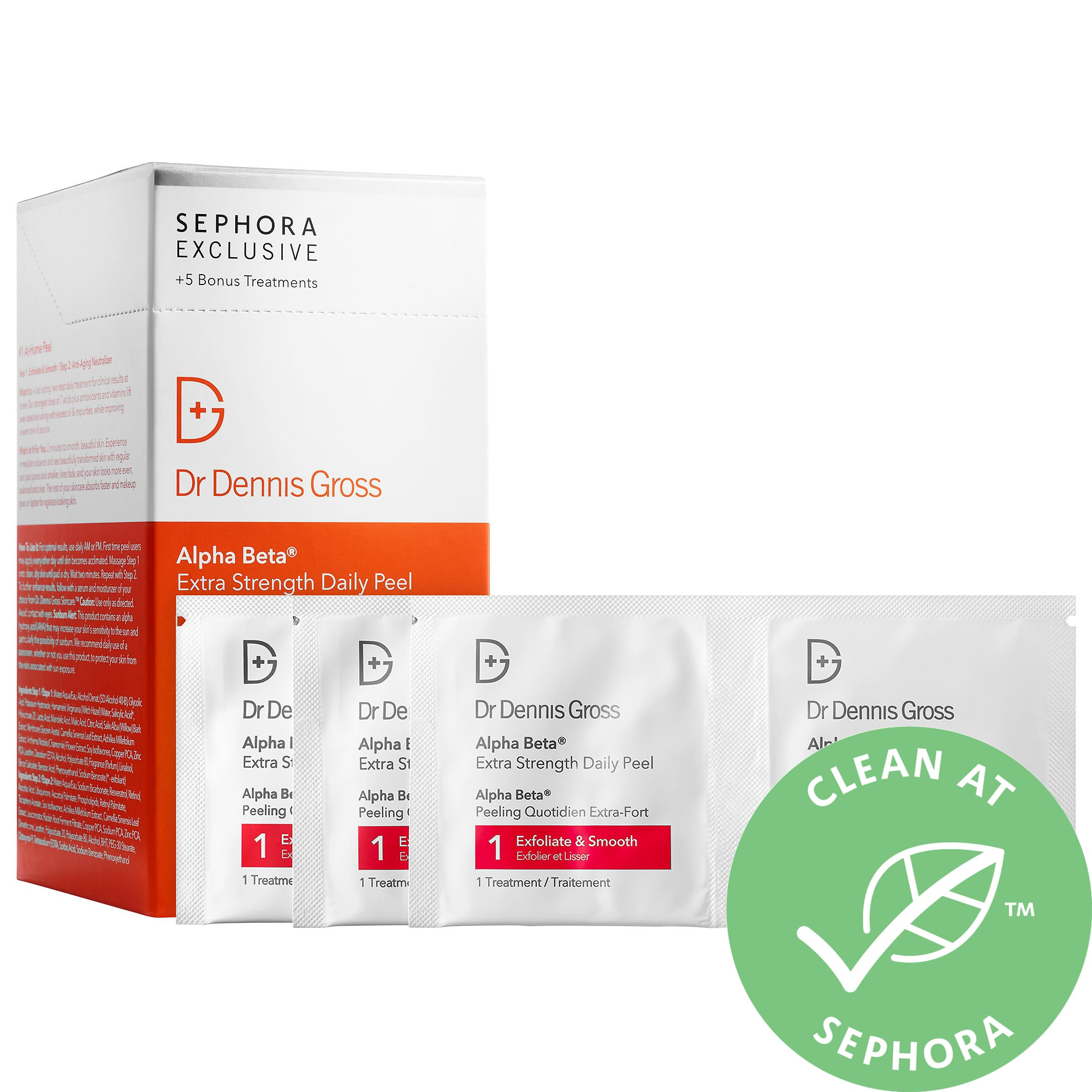 Dr. Dennis Gross Skincare Alpha Beta® Extra Strength Daily Peel 30 Treatments + 5 Bonus 30 Treatment | Sephora (US)