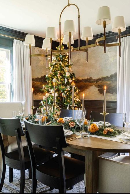 Christmas holiday table setting! 

#DiningRoomDecor #HolidayDecor #HolidayGathering #ChristmasTree #tablerunner #chandelier #mcgeeandco 

#LTKHoliday #LTKCyberweek #LTKhome