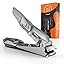 Nail Clippers for Men with Catcher – No Splash, Self-Collecting Premium Steel Clippers for Fing... | Amazon (US)