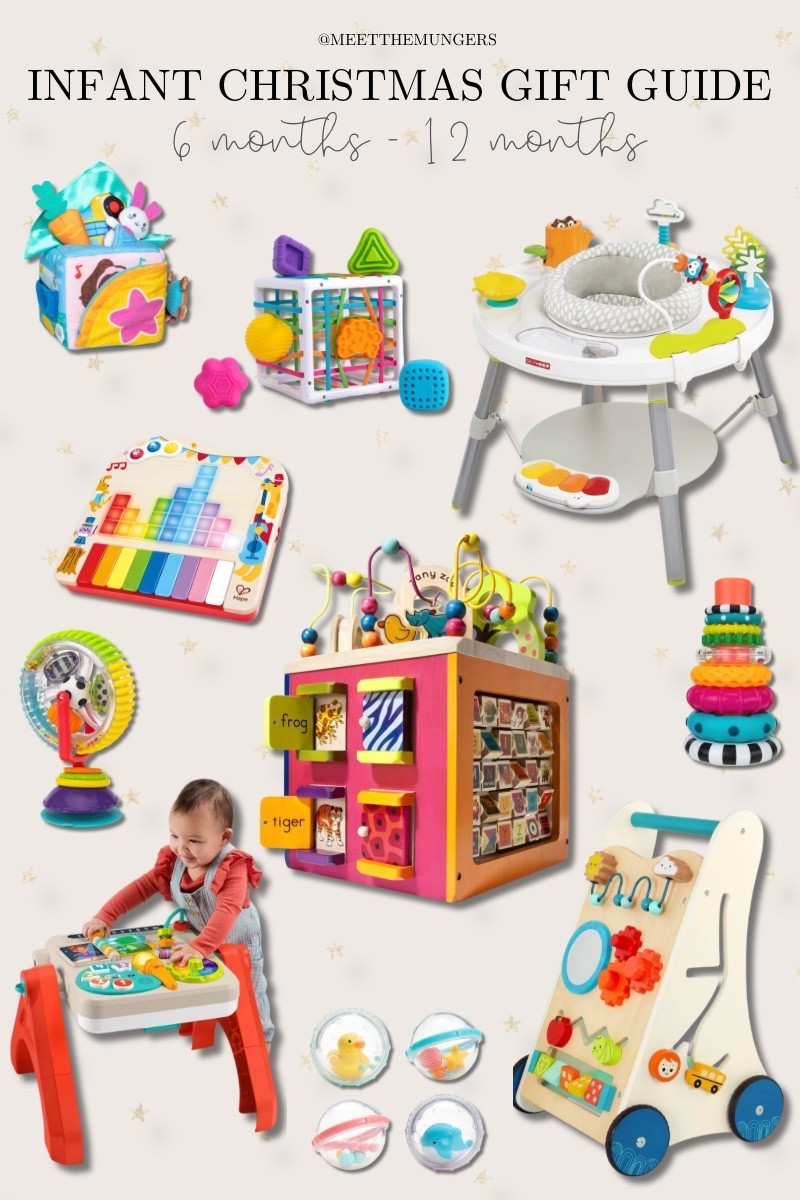 Gifts that keep little hands busy and minds growing 🌈

This 6–12 month gift guide is filled with toys that encourage movement, curiosity, and sensory play from activity cubes to musical toys and early walkers.

Perfect for that in-between stage when they’re exploring everything. Tap to shop my top picks!

#LTKGiftGuide 

#LTKSeasonal #LTKBaby #LTKBump