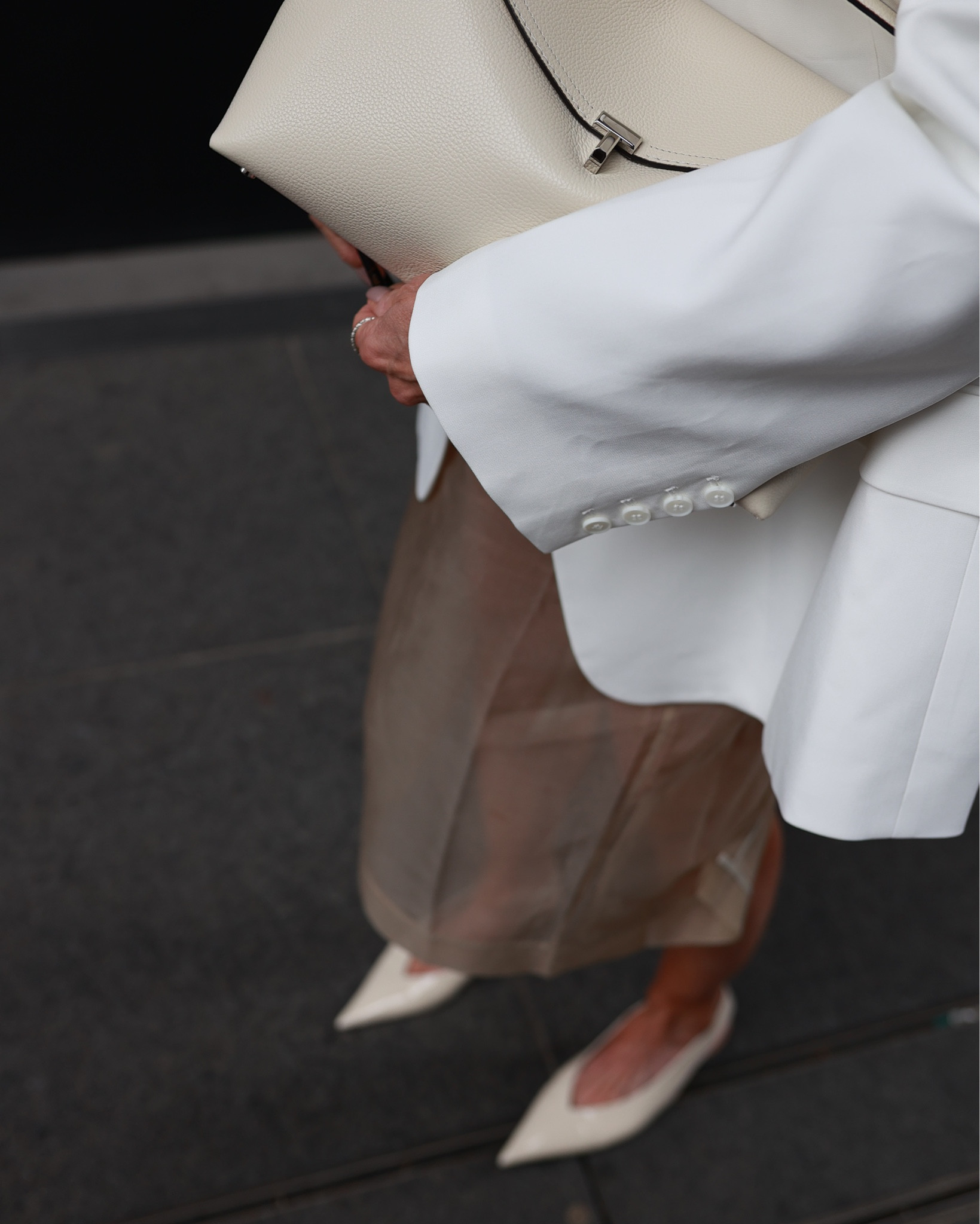 Transparent skirt & oversized blazer 🤍 

#LTKdeutschland #LTKspring #LTKstyletip