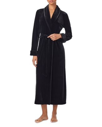 Long Sleeve Velvet Shawl Collar Long Robe | Bloomingdale's (US)