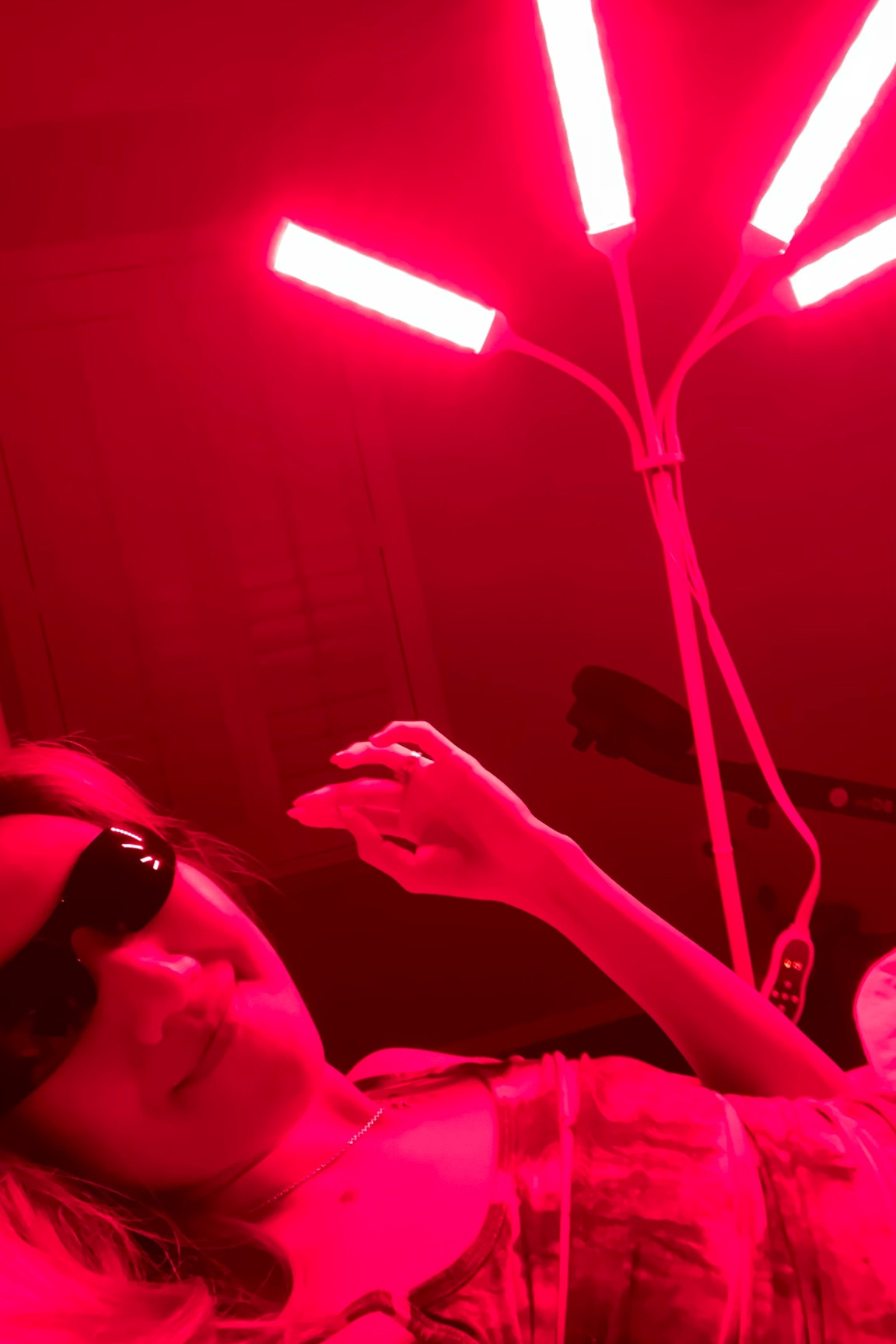 POV you’re in pursuit of wellness, good skin, better muscle recovery, and more restful sleep. Every other night my spouse and I bask under this red light therapy lamp like reptiles 😜 just kidding, the LEDs do not get hot at all!  

This lamp comes with a timer and runs on 3 different frequencies 660nm,850nm & 940nm Infrared Light. Height Adjustable Stand with Digital Display Protective glasses are included 

#LTKFitness #LTKHome #LTKBeauty