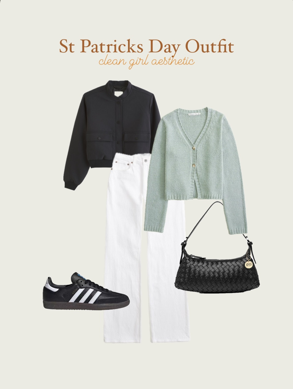 spring outfits, spring outfits 2024, spring outfits amazon, spring fashion, february outfit, casual spring outfits, spring outfit ideas, cute spring outfits, cute casual outfit, date night outfit, date night outfits, belt bag, cream bag, shoulder bag, vacation outfit, resort outfit, spring outfit, resort wear, vejas sneakers, veja sneakers, polene bag, black tote bag, tote bag amazon, green cardigan, abercrombie sweater, abercrombie cardigan, abercrombie jacket, cropped jacket, white jacket, spring jacket, bomber jacket, cream sneakers, white sneakers, clean girl aesthetic, st patricks day outfitt