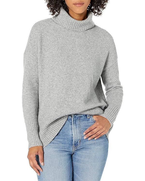 Daily Ritual Women's Oversized Cozy Boucle Turtleneck Sweater | Amazon (US)