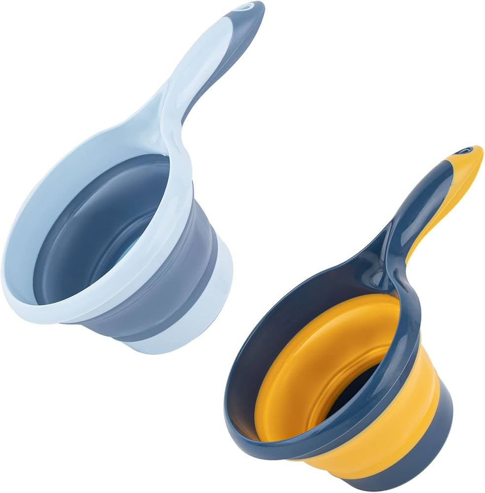 Framendino, 2 Pack Collapsible Scoop Folding Water Ladle Spoon Kitchen Water Scoop Dipper Plastic... | Amazon (US)