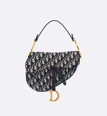 Saddle Bag Blue Dior Oblique Jacquard | DIOR | Dior Couture