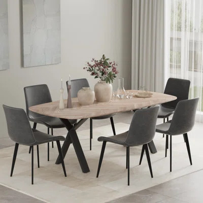 Modern Rectangular MDF Dining Table Set | Wayfair North America