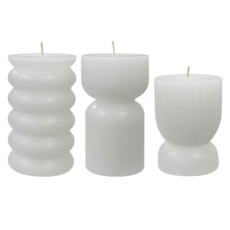 ✨Under $20: Better Homes & Gardens Unscented Pillar Candles, 3-Pack, 3x5 inches, 3x4 inches, White✨ | Walmart | Classic | Under $25 | Under $50 | Casual | White | Spring | Summer | Vacation | Travel | Candle | 

#LTKfindsunder50 #LTKSeasonal #LTKhome