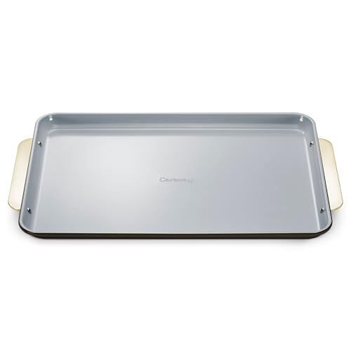Caraway Non-Stick Ceramic Baking Sheet - Naturally Slick Ceramic Coating - Non-Toxic, PTFE & PFOA Free - Perfect for Baking, Roasting, and More - Large (18" x 13") - Black | Amazon (US)