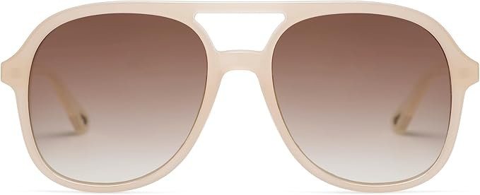 SOJOS Retro Polarized Aviator Sunglasses for Women Men Classic 70s Vintage Trendy Square Aviators | Amazon (US)