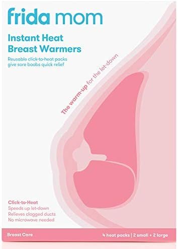 Frida Mom Instant Heat Reusable Breast Warmers - Reusable Click-to-Heat Relief in an Instant for ... | Amazon (US)