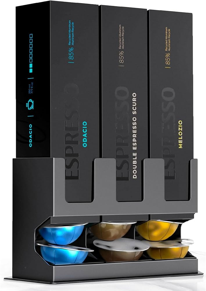 GALVANOX Pod Dispenser Designed for Nespresso Vertuo Capsules (3 Box Sleeve Holder) Freestanding ... | Amazon (US)