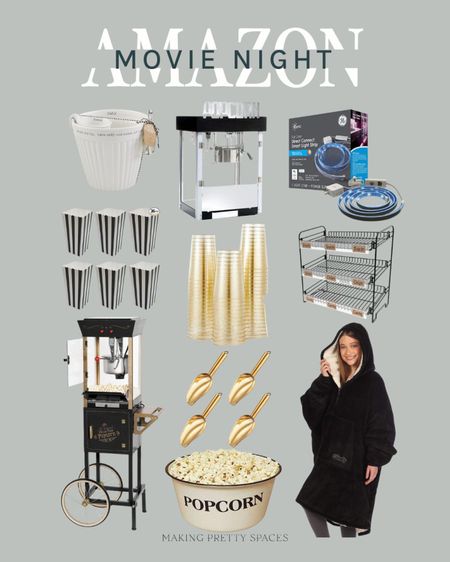Shop my Amazon movie supplies! Movie night, kids, family, amazon, home theater, popcorn maker, lights, Alexa, popcorn bowls, cups

#LTKSaleAlert #LTKFindsUnder50 #LTKHome