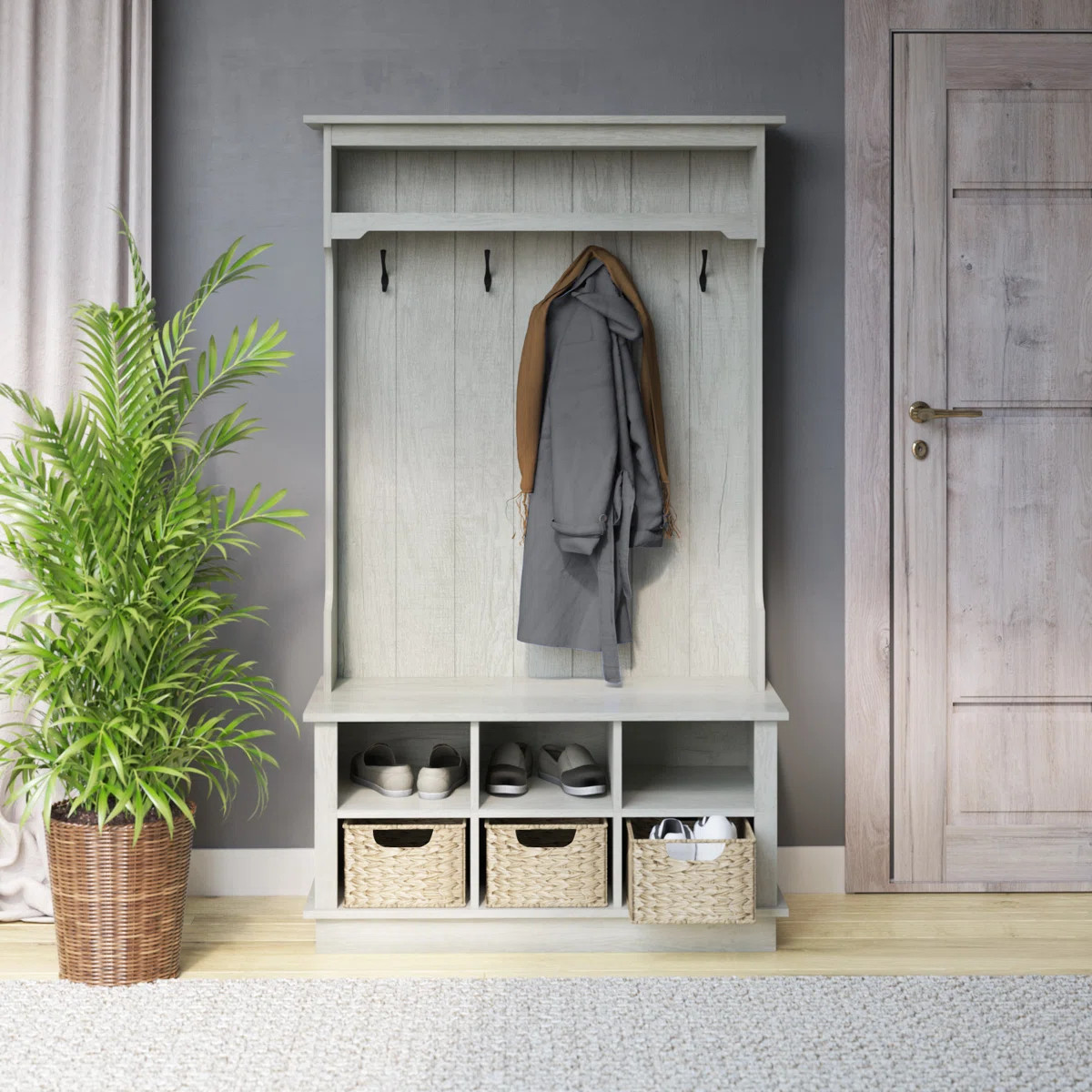 Bridget Hall Tree with Open Storage | Wayfair North America