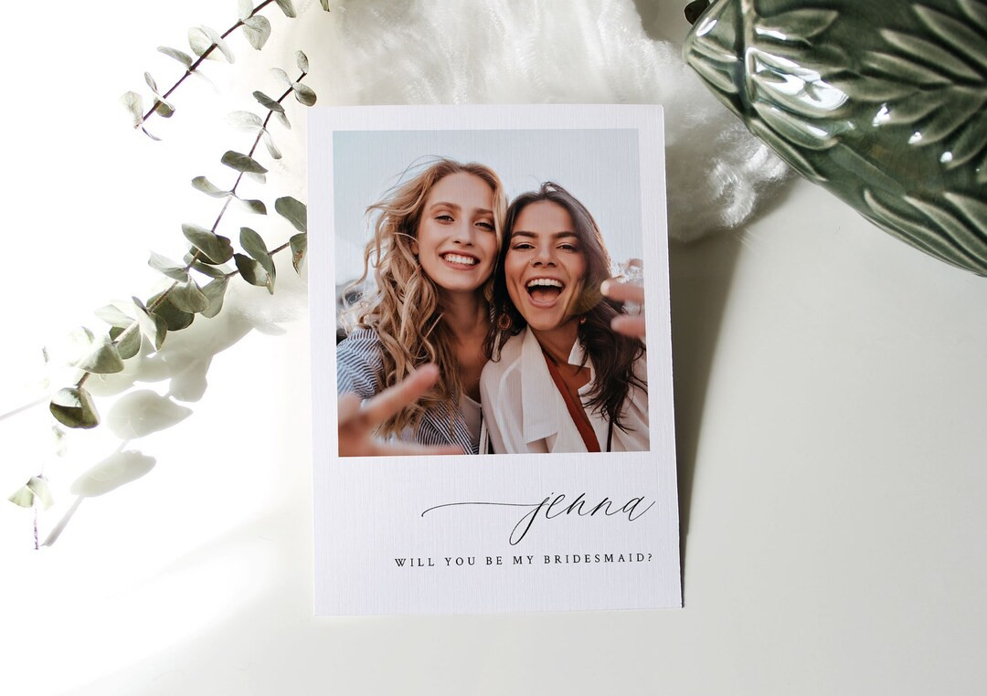 Will You Be My Bridesmaid | Bridesmaid Proposal Card | Bridesmaid Gift | Photo Bridesmaid Proposa... | Etsy (US)