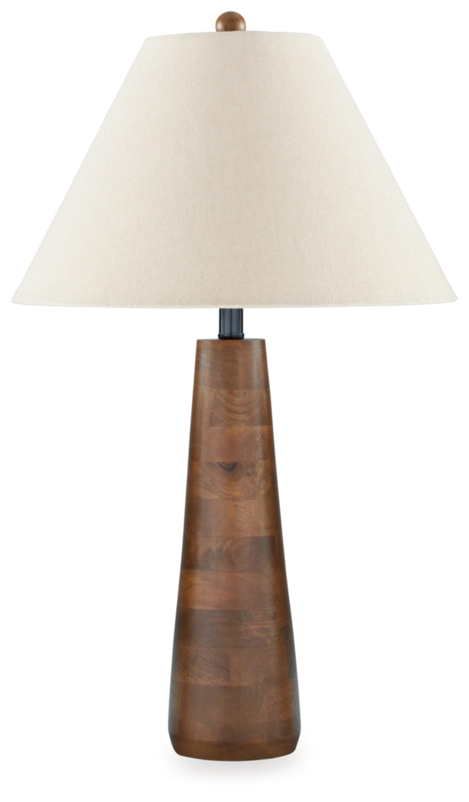 Signature Design by Ashley Danset Contemporary Wood Table Lamp with 3-Way Switch, Light Brown | Amazon (US)