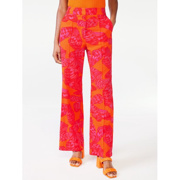 Scoop Women's High Waist Pleated Wide Leg Pant | Walmart (US)