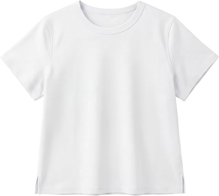 Stelle Women Cotton T Shirts Short Sleeve Basic Tees Casual Boxy Crop Tops | Amazon (US)