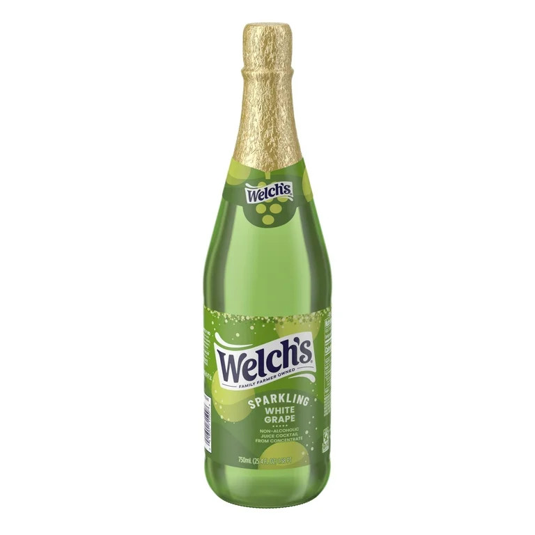 Welch's Non-Alcoholic Sparkling Juice Cocktail, White Grape, 25.4 fl oz Bottle | Walmart (US)