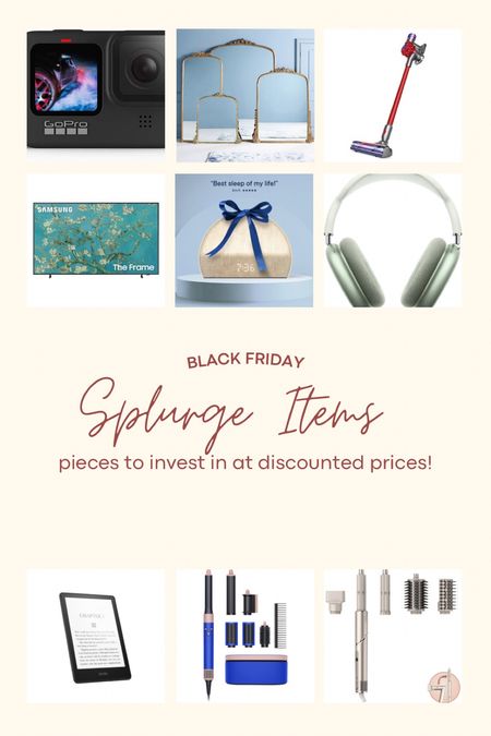 splurge items that are worth the sales right now! 

gift guide, Black Friday, cyber week sales, AirPod, frame TV, hatch alarm, Dyson, shark, 

#LTKGiftGuide #LTKsalealert #LTKCyberWeek