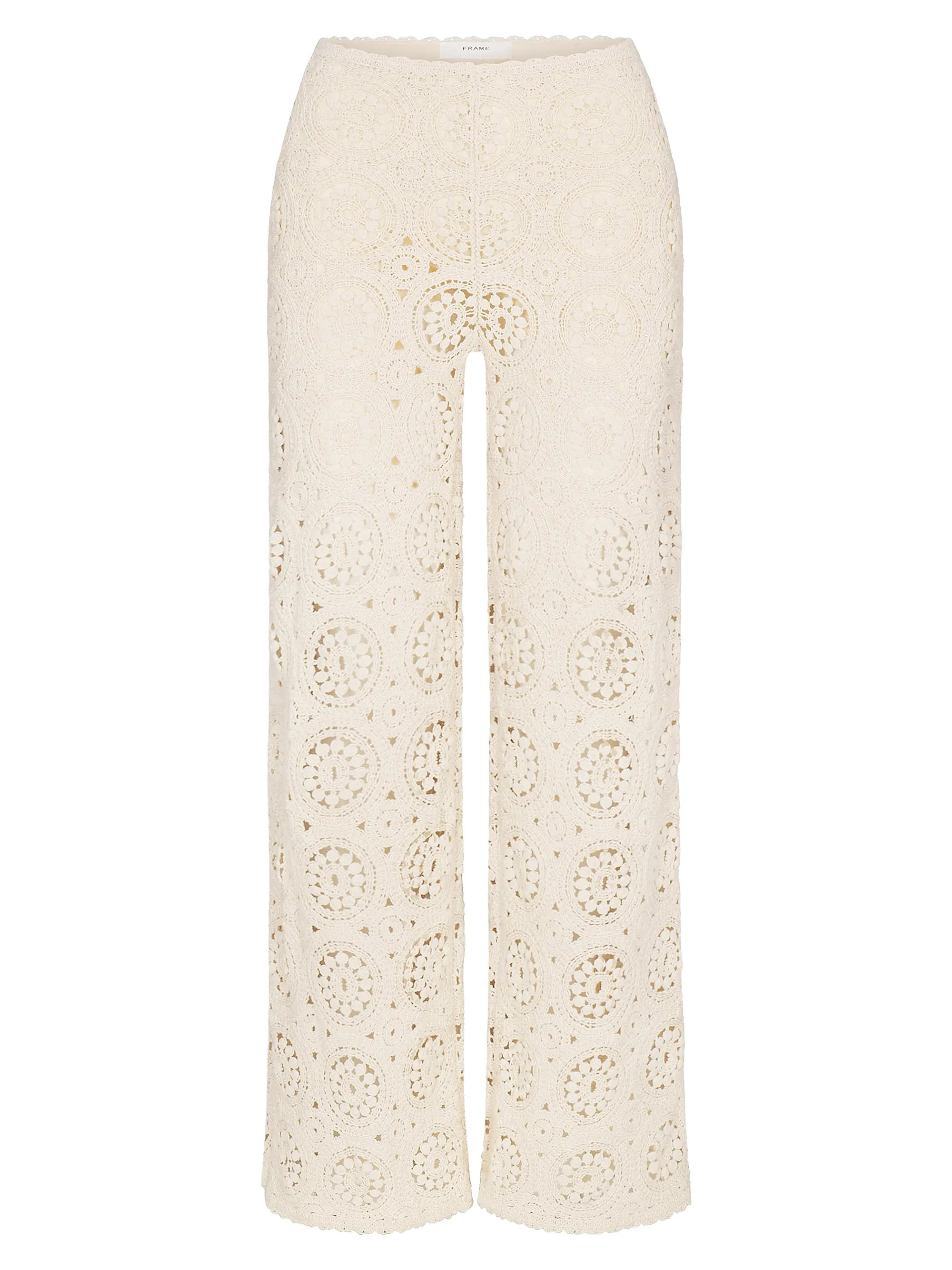 FRAME Crochet Cotton Pants | Saks Fifth Avenue | Saks Fifth Avenue