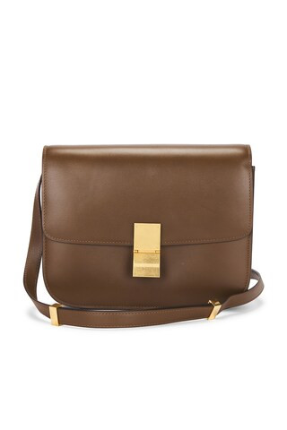 FWRD Renew Celine Classic Box Shoulder Bag in Brown from Revolve.com | Revolve Clothing (Global)