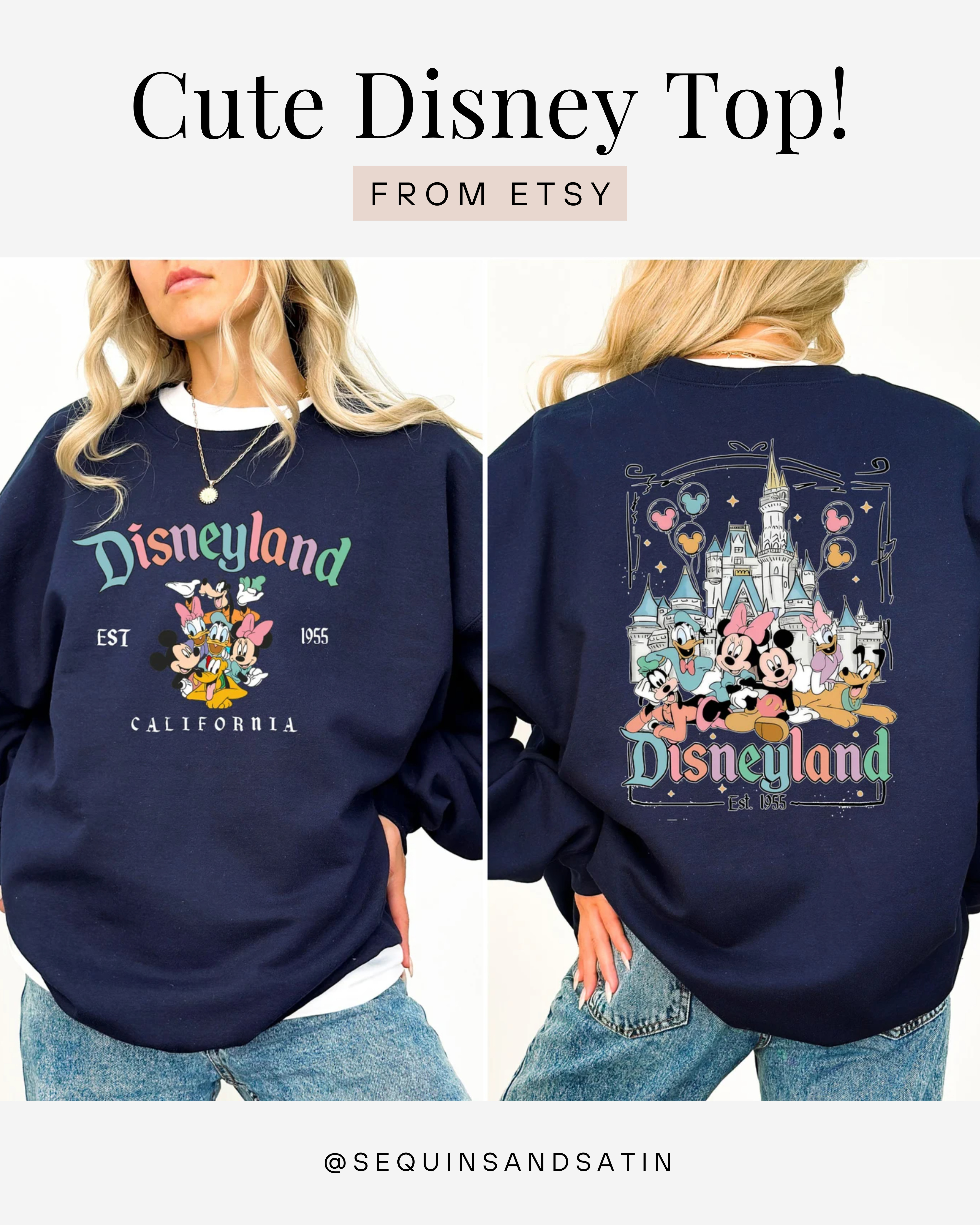 Cute Disney sweatshirt (for women)!🤍 Disney / Disney fashion / disney must haves / disney outfit womens / Disney ootd / womens Disney outfit / Disney park outfit / Disney trip / disney travel / Disney travel essentials / disney world outfit / disneyworld outfits / Disney outfit/ Disney world / Disney travel essentials / Disneyland outfits / Disneyland / Disney outfits / Disney essentials / Disney park outfit / theme park outfit / theme park / Disney shirts / Etsy Disney / Disney bounding / Disney bound / Disney tops / Etsy / Etsy sweatshirts 

 #LTKFindsUnder50 #LTKFindsUnder100 #LTKTravel