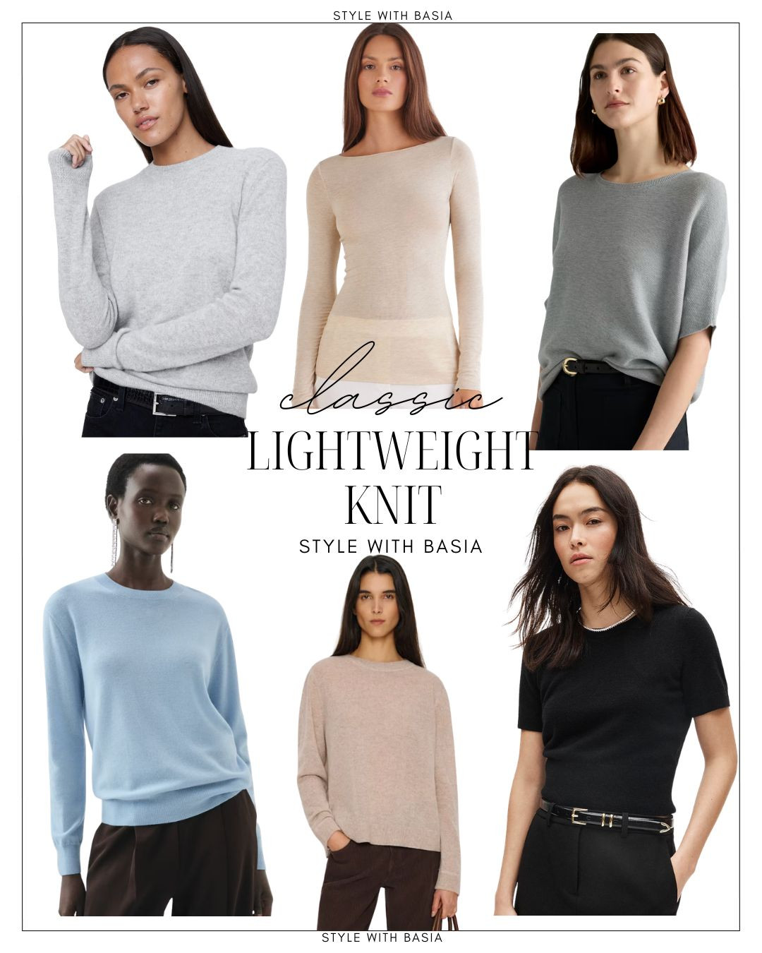 A lightweight knit top is one of those pieces that effortlessly bridges the gap between casual and polished. Comfortable enough for everyday wear, yet refined enough to pair beautifully with trousers, skirts, and blazers. 🤍

#ClassicWardrobe #KnitTop #TimelessStyle #WardrobeBasics #ClassicStyle #StyleWithBasia 

 #LTKootd