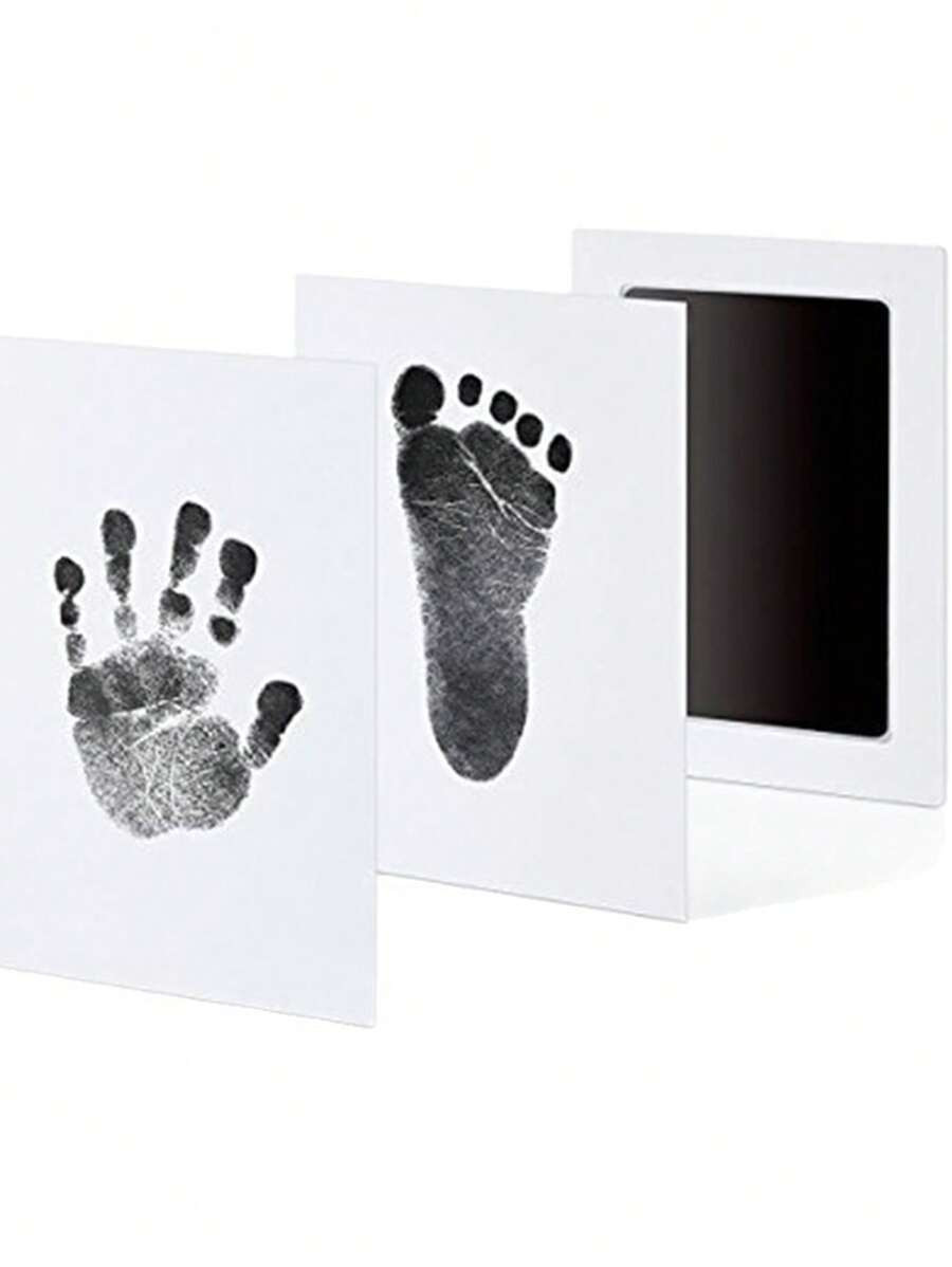 No-Wash Ink Pad For Kid's Handprint & Footprint, Non-Staining Baby Memory Ink Pad For Newborn Kee... | SHEIN