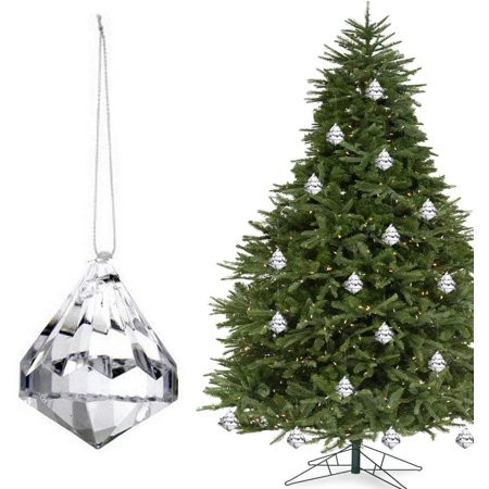 24pc Crystal Ornaments Christmas Tree Diamond Decorations Balls Clearance Hanging Crystals for Cente | Walmart (US)