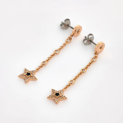 Rose Gold Tone Star Drop Earrings | TK Maxx