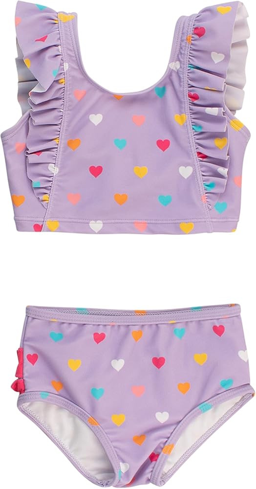 RuffleButts Baby/Toddler Girls UPF50+ Waterfall Tankini Two Piece Swimsuit | Amazon (US)