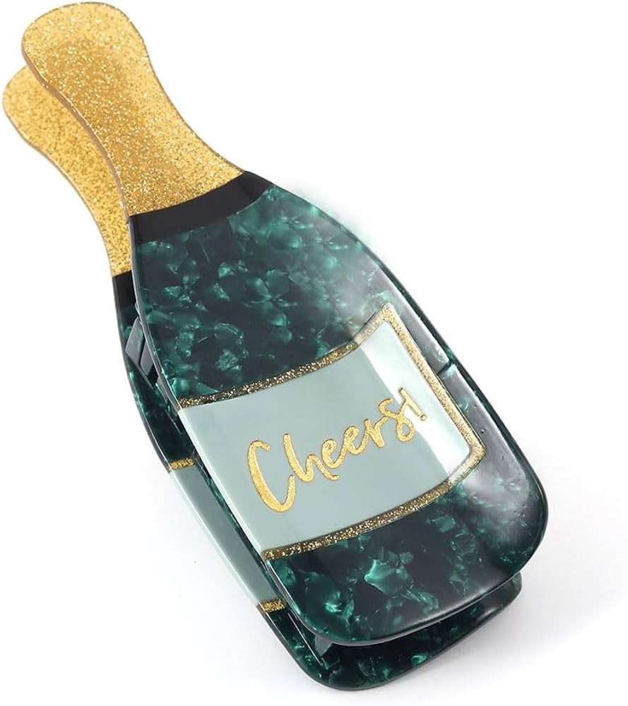 Novelty Champagne Claw Clips,Personalized Liquor Wine Bottle Shape Hair Clips,Beer Bottle Shape H... | Amazon (US)