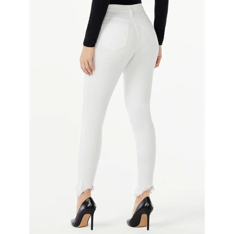 Sofia Jeans by Sofia Vergara Women's Sofia Skinny Sharkbite Hem Jeans | Walmart (US)