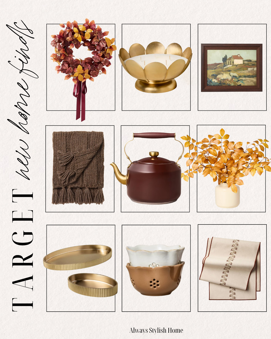target early fall home decor. The tones on this new Target collection are gorgeous! The creams, browns and rusty orange. It feels so rich, textured and elegant. #target #targethome #studiomcgee

#LTKSeasonal#LTKHome 

 #LTKSeasonal #LTKHome