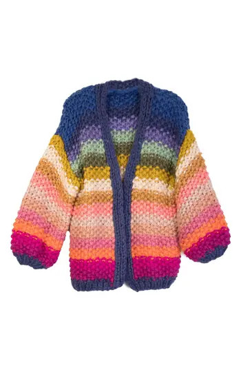 SAACHI Mayflower Stripe Crochet Cardigan in Bright Multi at Nordstrom Rack | Nordstrom Rack