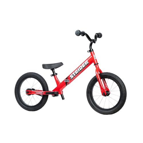Strider 14x, Rocket Red - Balance Bike for Kids 3 to 6 Years - Includes Custom Grips, Padded Seat, Performance Footrest & All-Purpose Tires - Easy Assembly & Adjustments | Amazon (US)